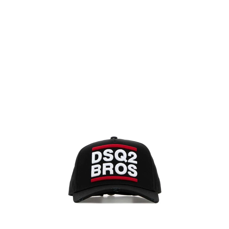 Dsquared2 Black Cotton Baseball Cap 2124 Exterior: Cappelli - Men
