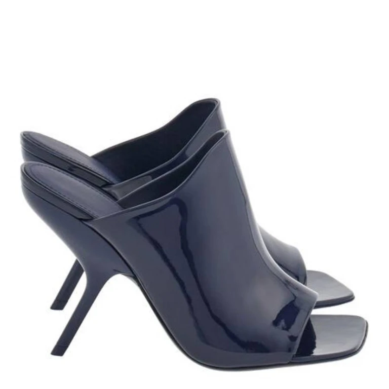 Ferragamo Era X5 Patent Leather Mules, Size 7 C (01G360 766383)