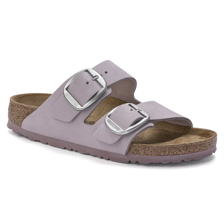 Arizona Big Buckle Natural Leather Nubuck Yomo Lilac