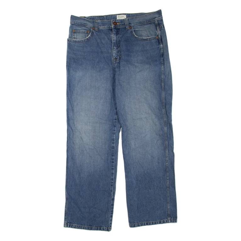 DKNY Womens Jeans Blue Regular Straight W36 L32