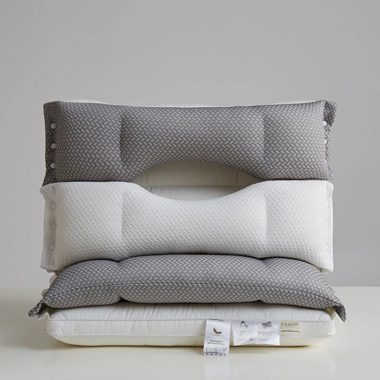 Double-Layer Cervical Support Pillow - Ergonomic Neck & Back Relief