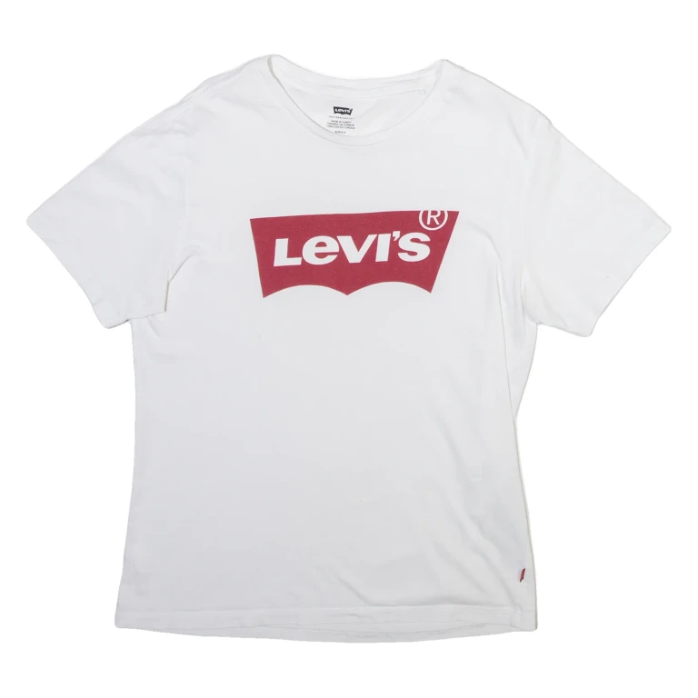 LEVI'S Mens T-Shirt White S