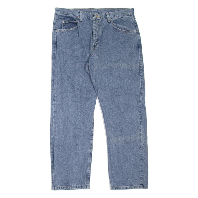 WRANGLER Mens Jeans Blue Relaxed Straight W36 L30