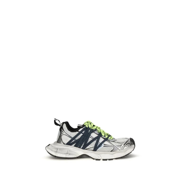 Balenciaga Gray Polyester Athletic Sneakers - Men