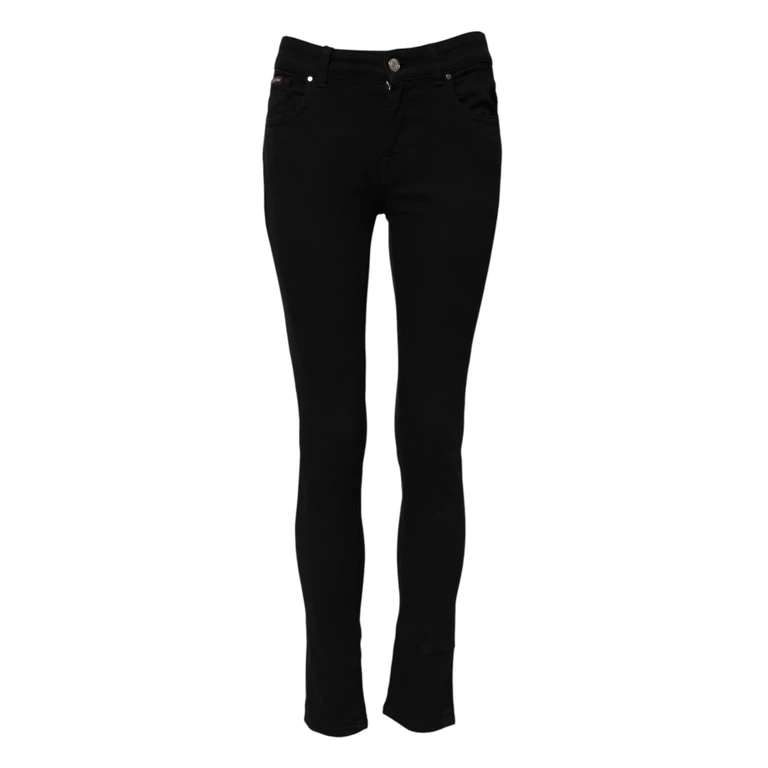Dolce & Gabbana Black Skinny Cotton Mid Waisted Denim Jeans Elastane Clothing - Women