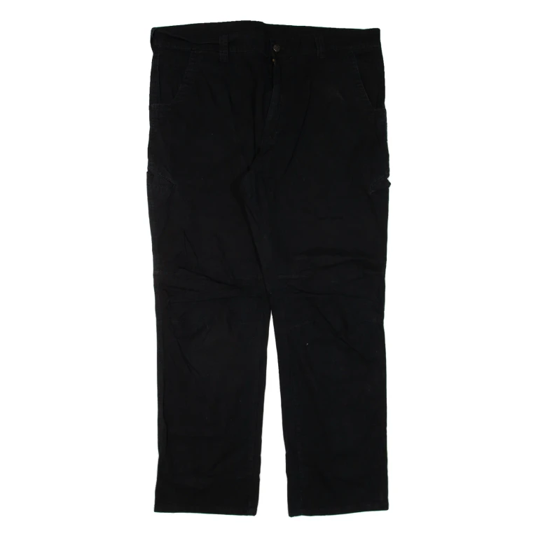DICKIES Workwear Mens Trousers Black Relaxed Straight W40 L32