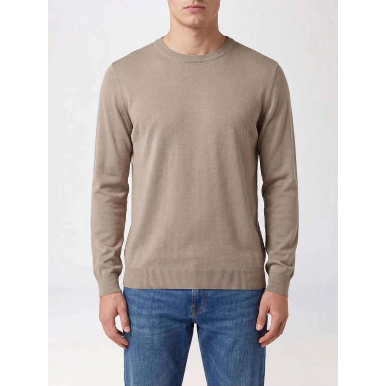 Long-Sleeved Pure Cotton Crewneck Jumper (S6K303401188)
