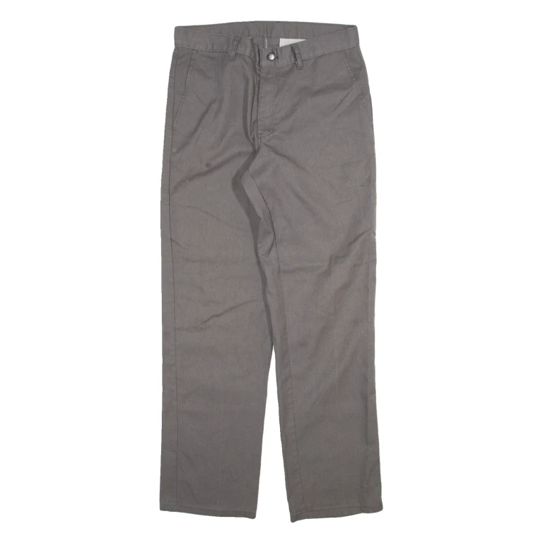 DICKIES Mens Trousers Grey Regular Straight W31 L32