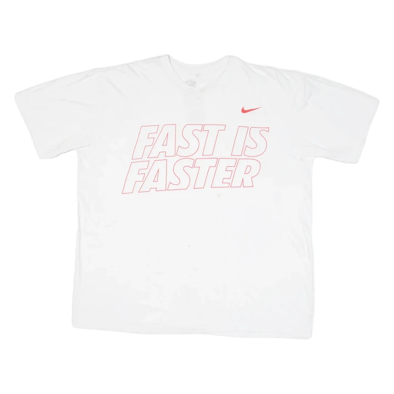 NIKE Mens T-Shirt White XL