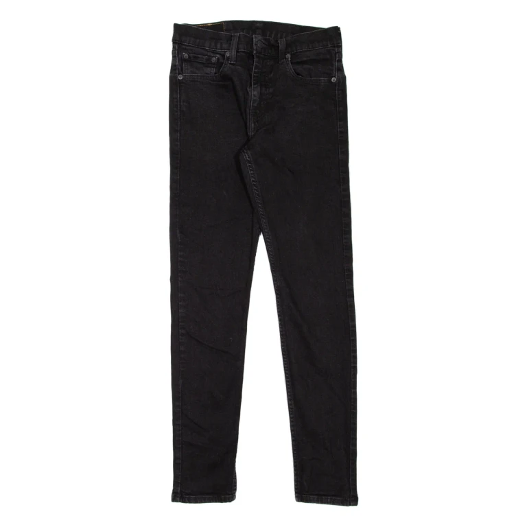 LEVI'S 512 Jeans Lo-Ball Mens Black Slim Tapered W30 L30