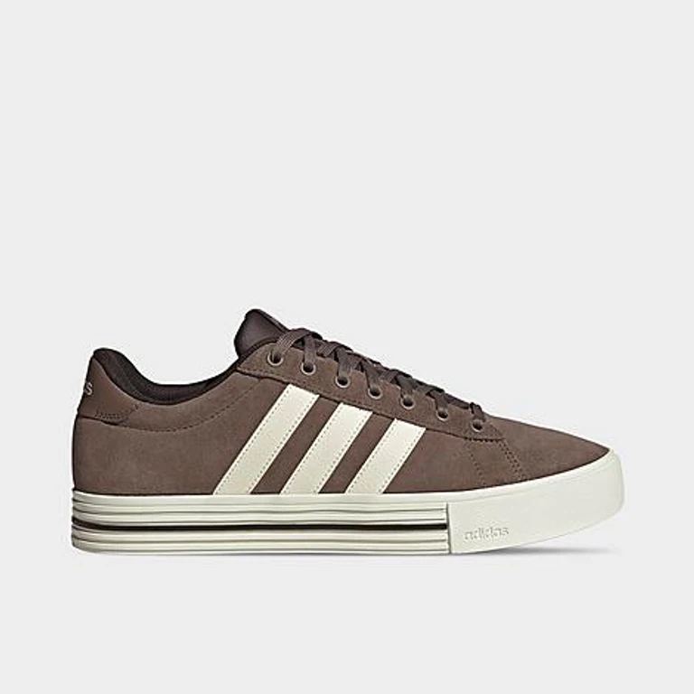 adidas Men's Daily 4.0 Casual Shoes in Earth Strata/Off White/Aurora Coffee Size: 7.5