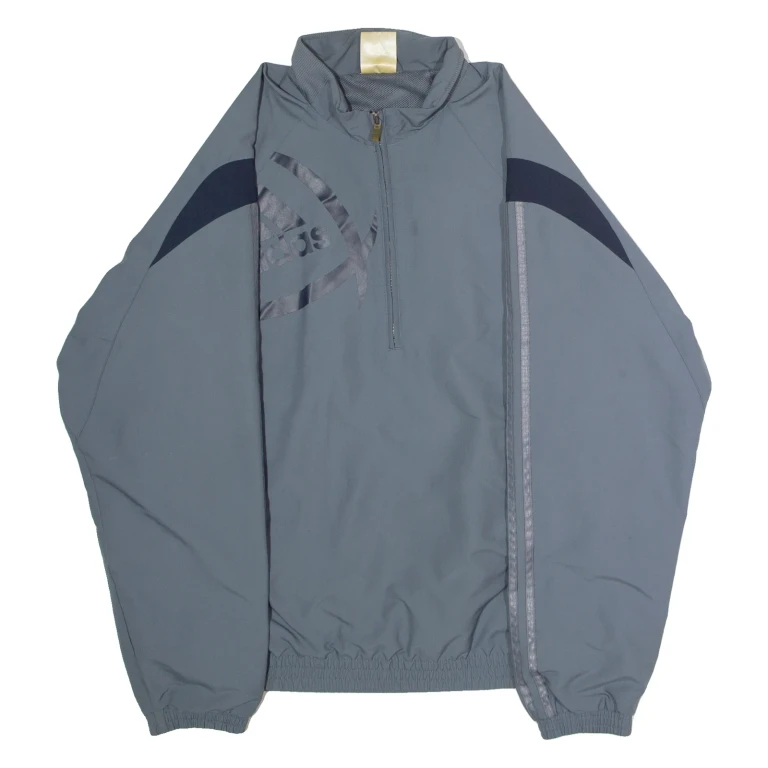 ADIDAS Mens Pullover Jacket Grey M