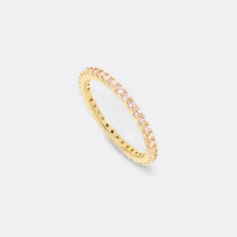 October Birthstone Eternity Stacking Ring