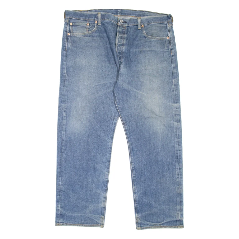 LEVI'S 501 Jeans Mens Blue Regular Straight Stone Wash W41 L29