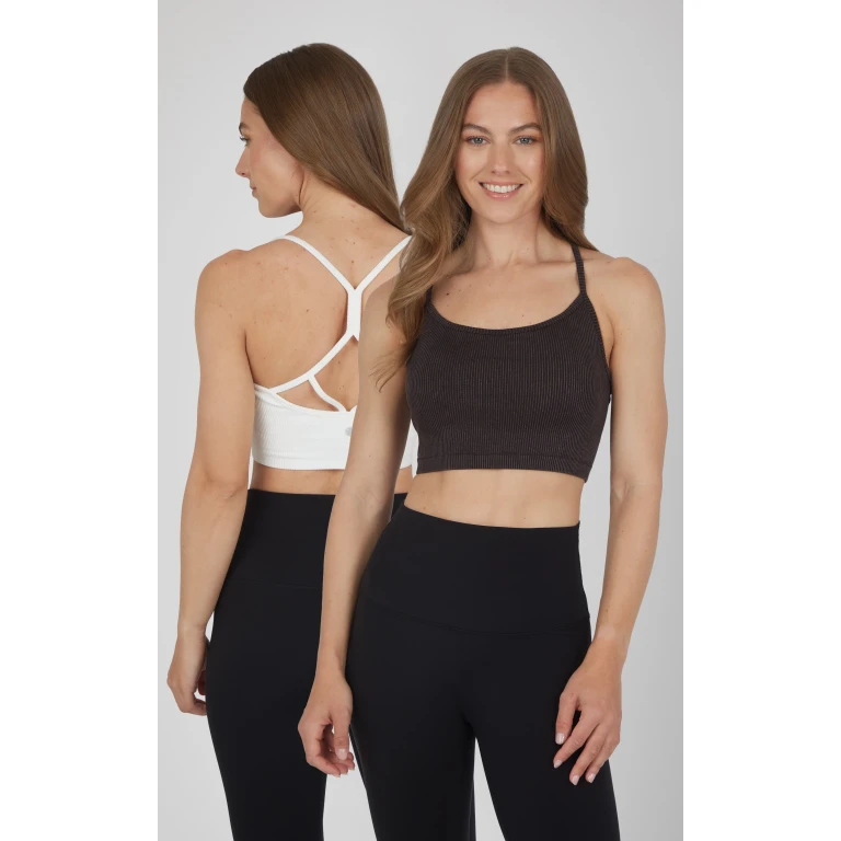 2 PK Ribbed Seamless Rosaline Bra