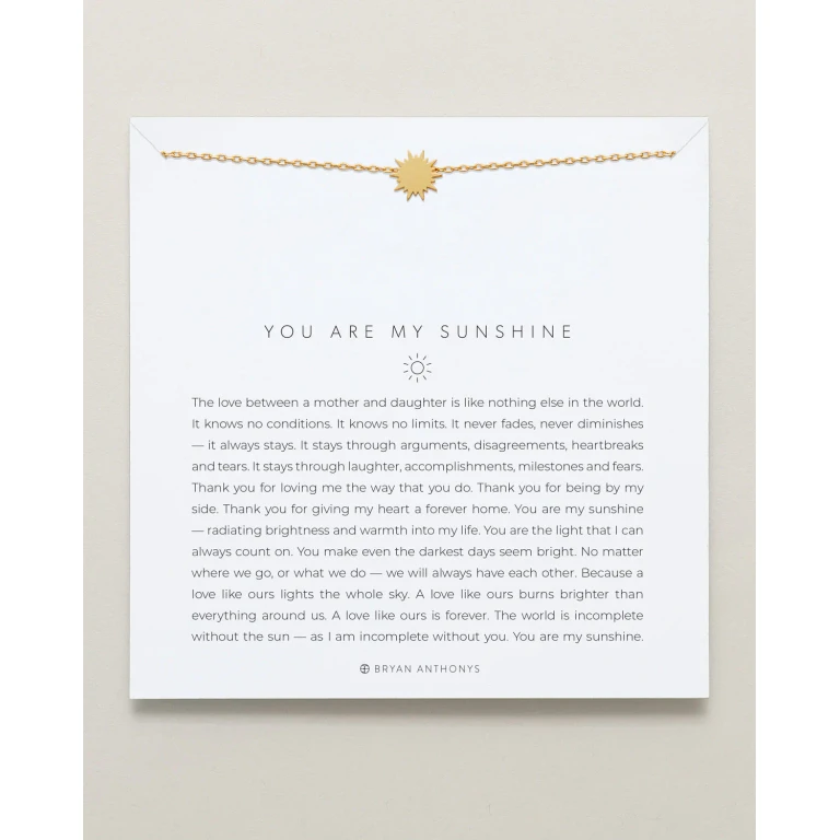 You Are My Sunshine Icon Necklace
