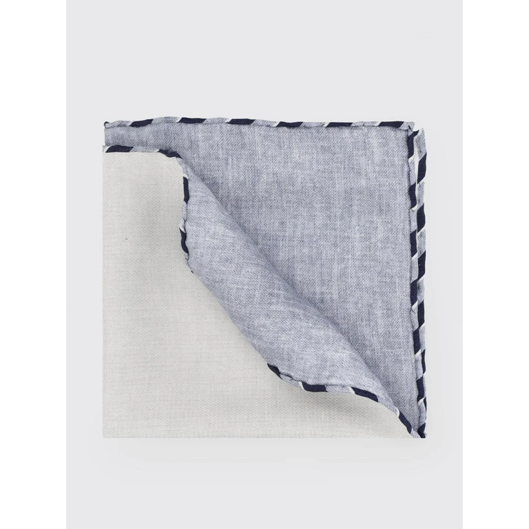 Bicolour Striped Silk Pocket Square (MX8650091C2723)