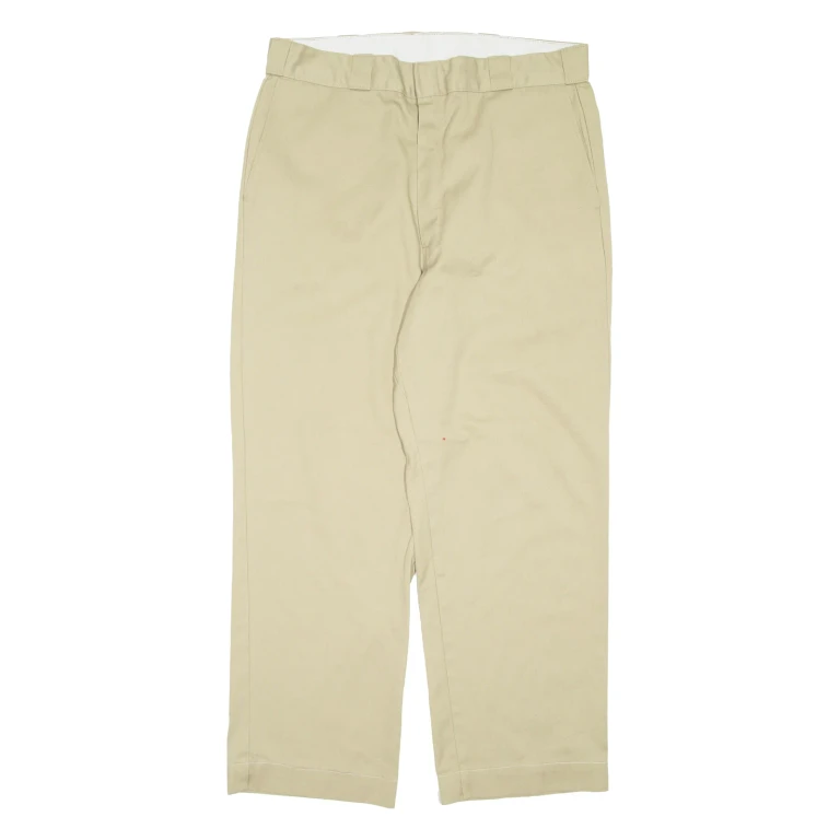 DICKIES Mens Trousers Beige Regular Straight W36 L28
