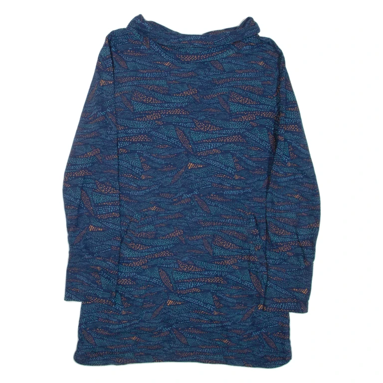 WHITE STUFF Womens Day Dress Blue Long Sleeve Short UK 10