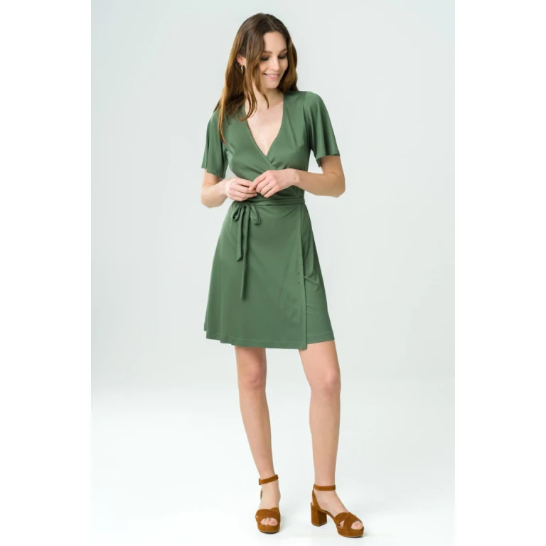 Robe Acacia vert bronze