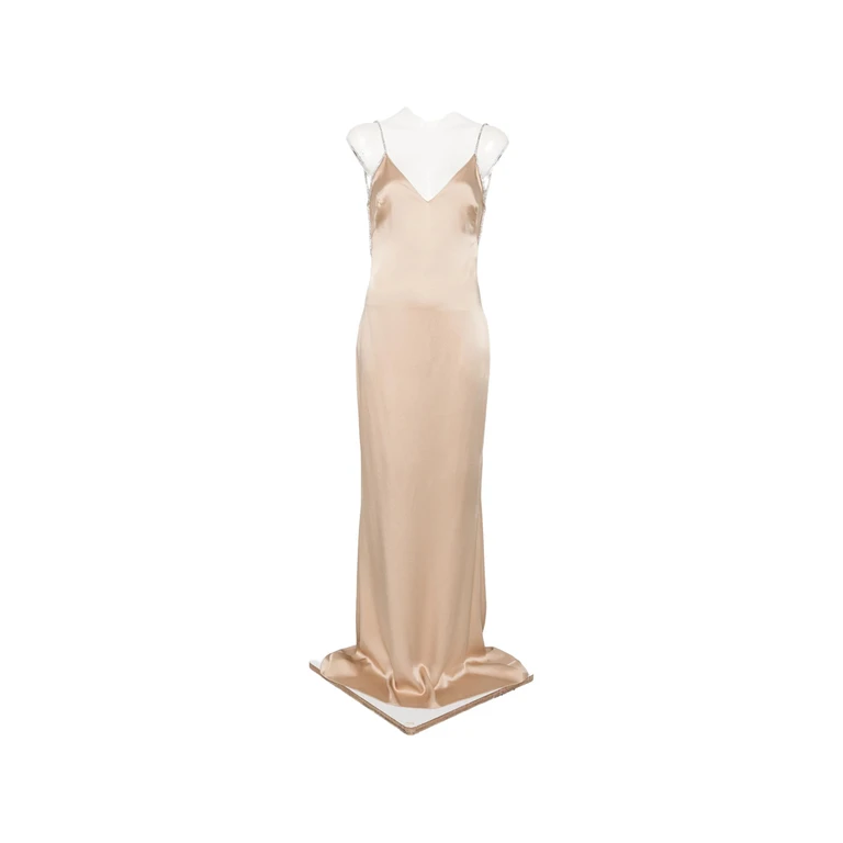 Crystal-embellishment Maxi Dress