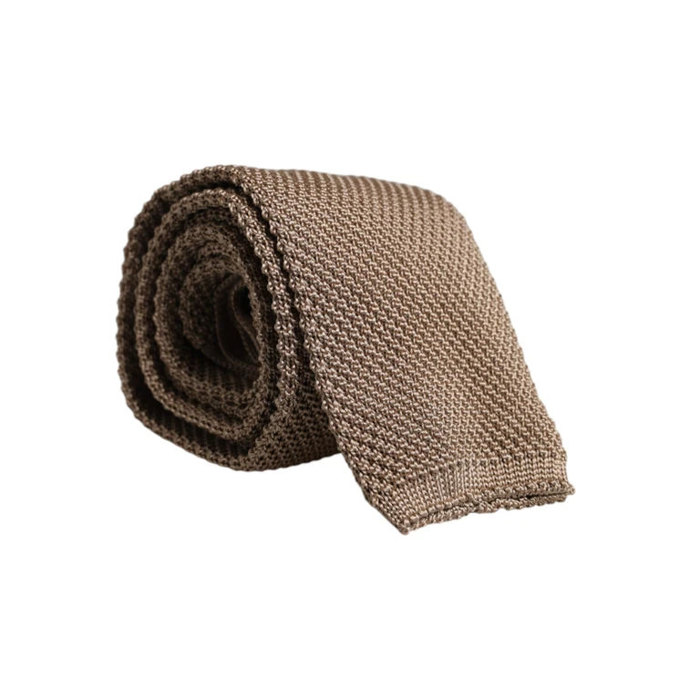 Dolce & Gabbana Brown Silk Adjustable Necktie Tie - Men