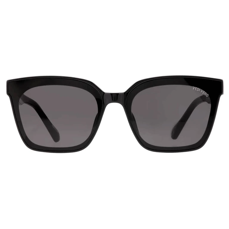 Dark Grey Square Unisex Sunglasses VVCI18 BLK 65