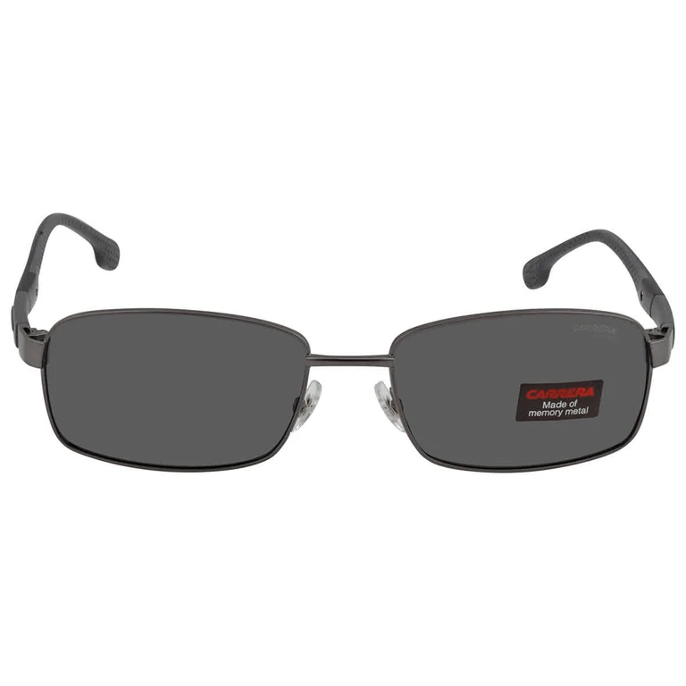Carrera Grey Rectangular Mens Sunglasses CARRERA 8037/S 0R80/IR 58