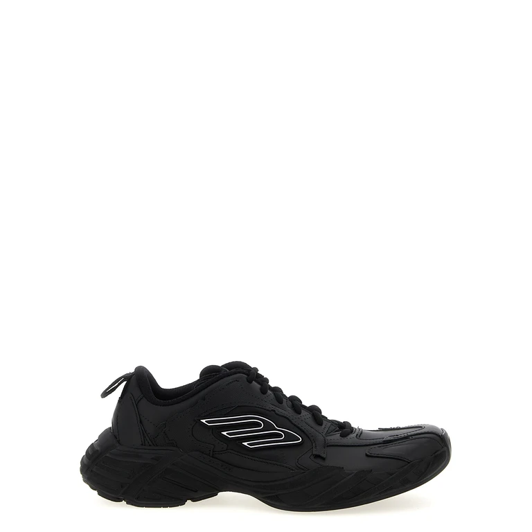 Balenciaga Black Calfskin Athletic Sneakers - Men