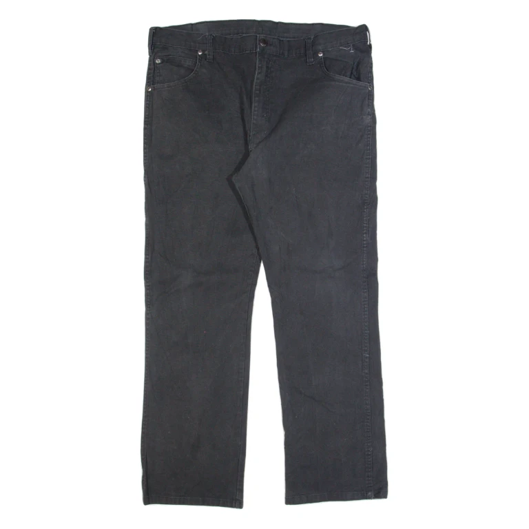 DICKIES Workwear Mens Trousers Black Regular Straight W38 L30