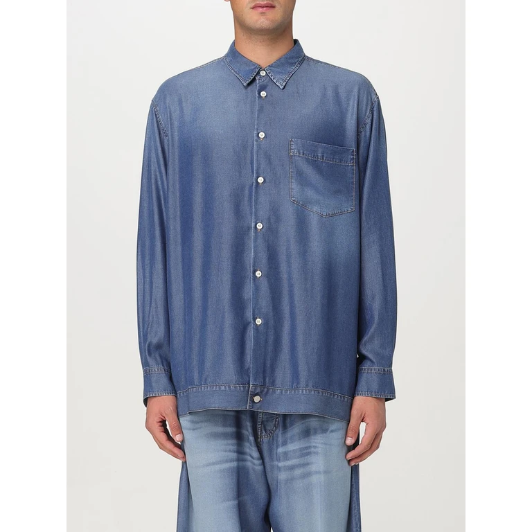Shirt Men color Denim (T28018729LU2907)