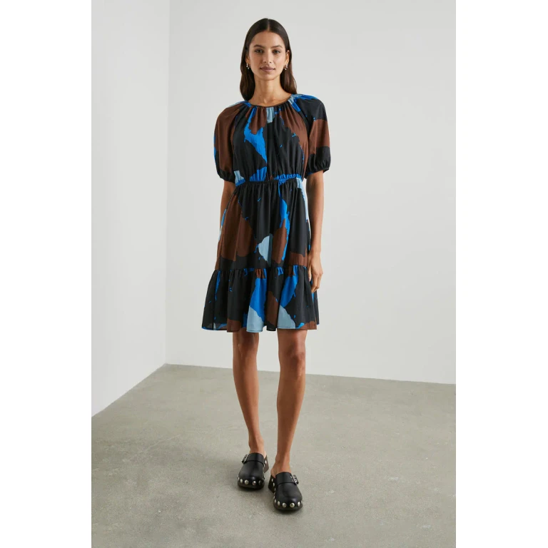 Dress Khloe 5767 Blue-Multi-Color