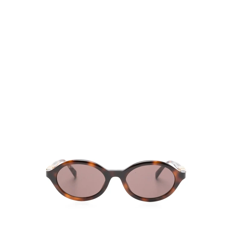 Logo Oval-frame Sunglasses