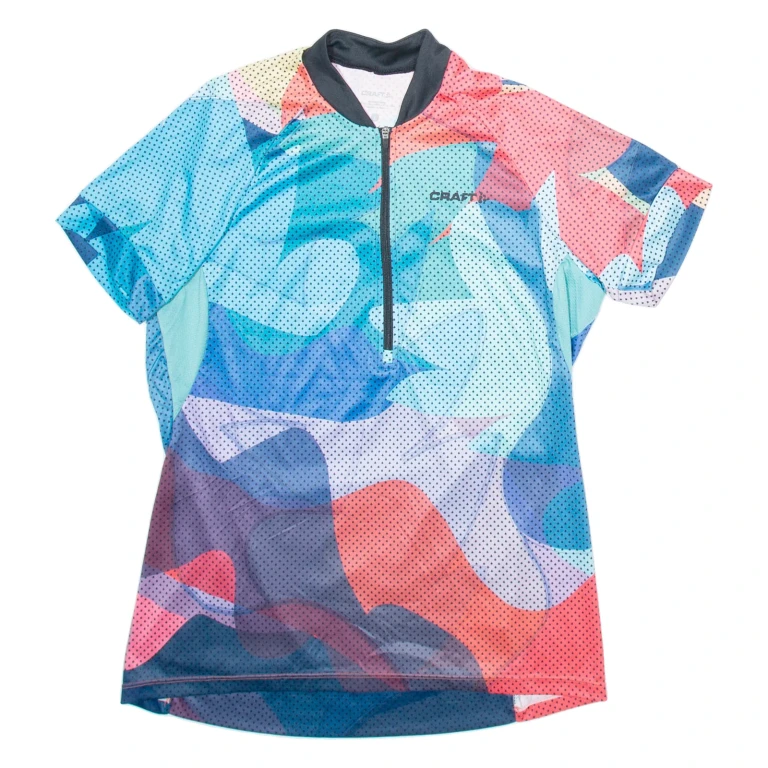 CRAFT Cycling Womens Jersey Blue 1/2 Zip L