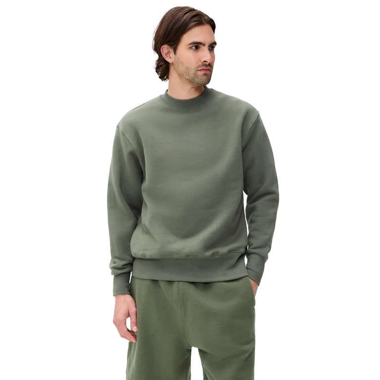 Power Goods Loopback Crewneck Sweatshirt Olive S