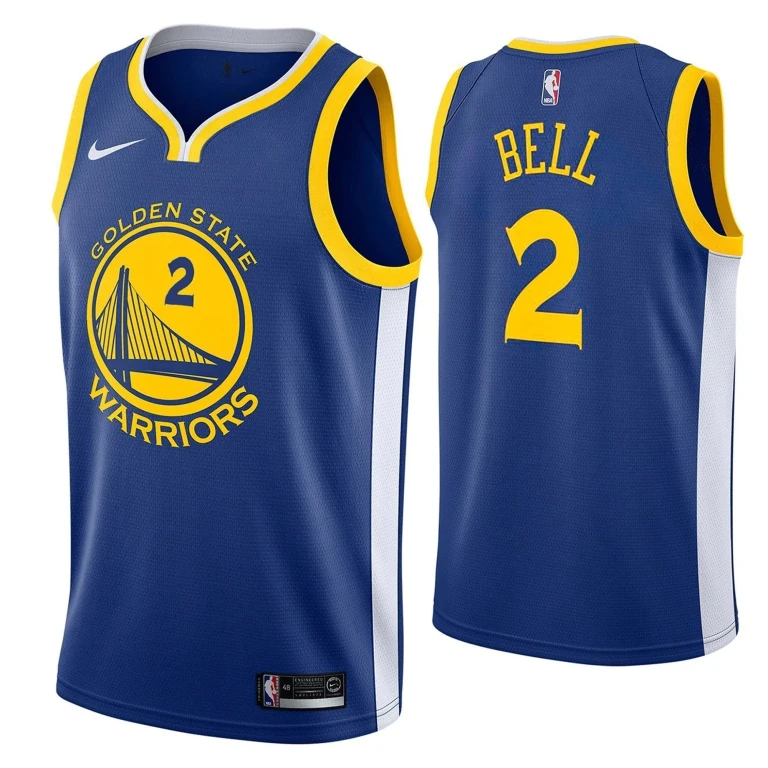 Men's NBA Gs Warriors Jordan Bell Icon Swingman Jersey Jerseys