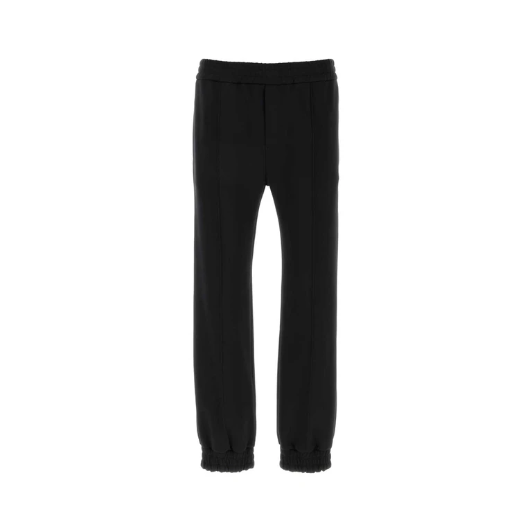 Valentino Garavani Black Jersey Joggers Nero Copl Pantaloni - Men