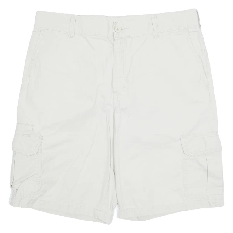 DICKIES Mens Cargo Shorts Cream L W36