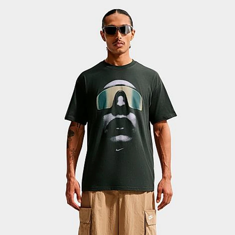 Men's Sportswear Sunset Graphic T-Shirt in Black Spruce/Spruce Fog Size: XS