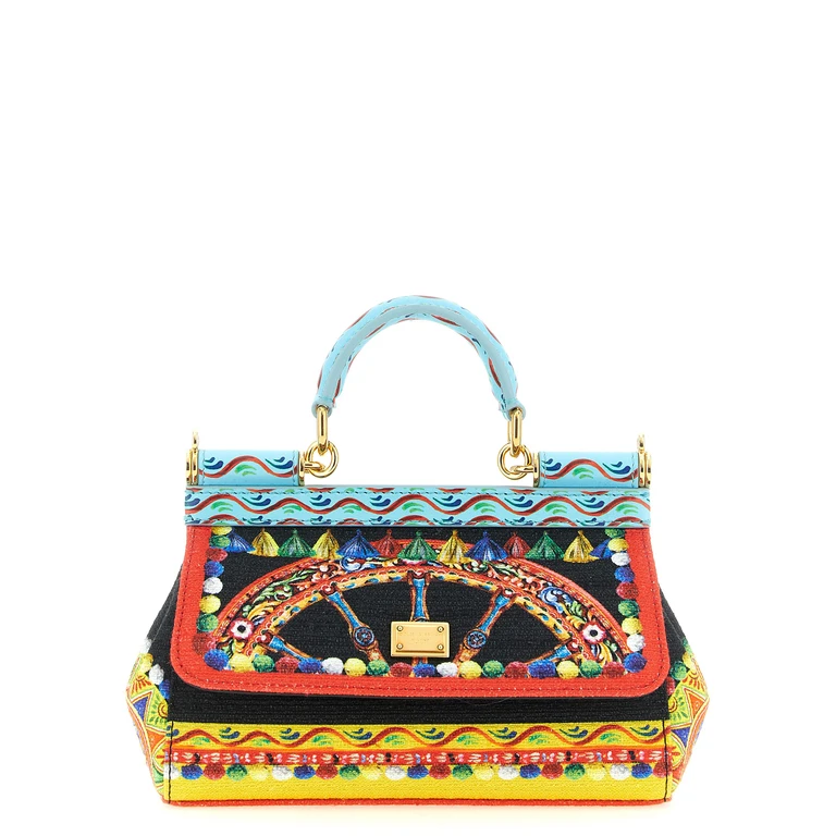 Dolce & Gabbana Multicolor Cotton Handbag Bag - Women