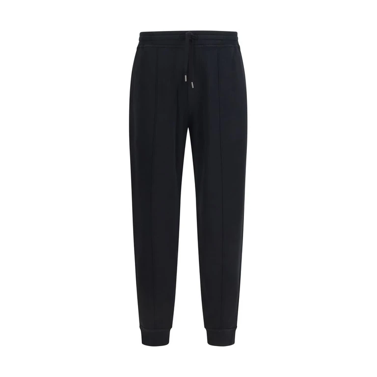 Brunello Cucinelli Black Cotton Joggers (workout Pants) - Men