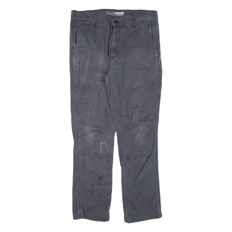 CARHARTT Workwear Mens Trousers Grey Regular Straight W33 L28