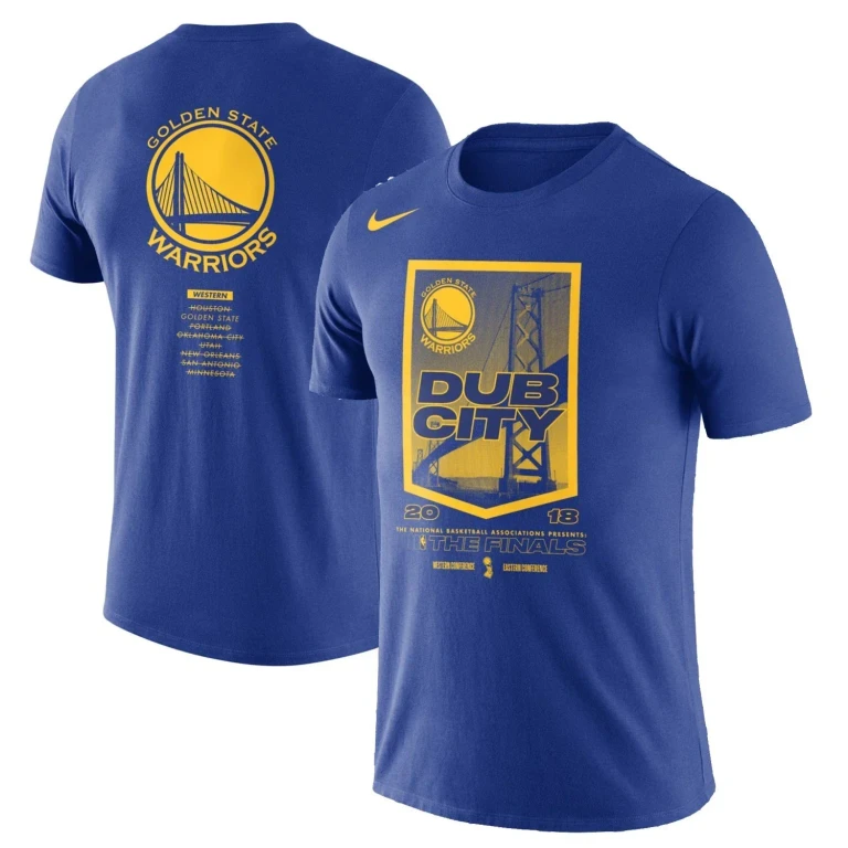Men's NBA Gs Warriors 2018 NBA Finals Bound City Dna Cotton Performance T-Shirt