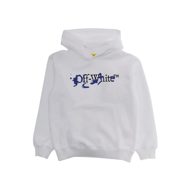 Off-White Kids Boy's Cotton Hoodie with Kangaroo Pocket (44BBB001S26F002100)