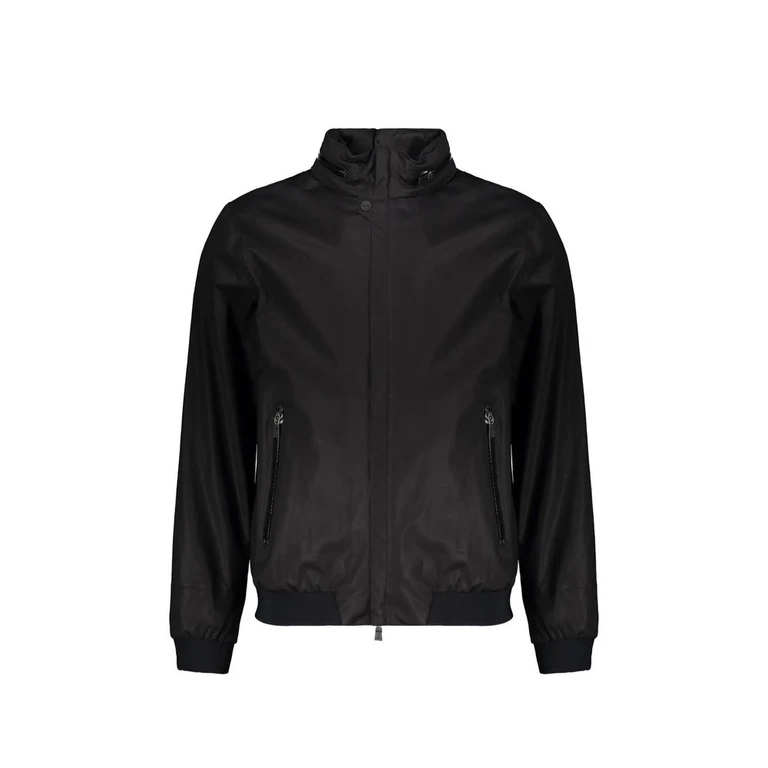 Herno Black Cotton Full-Length Jacket Clothing - Men