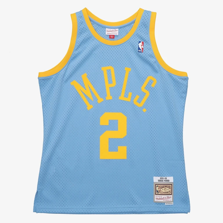 Men's NBA Swingman Jersey Lakers 2001 Derek Fisher