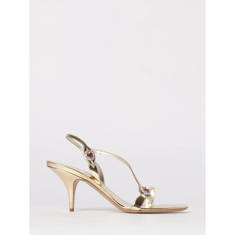 Heeled Sandal Woman color Gold (01K849787893001)