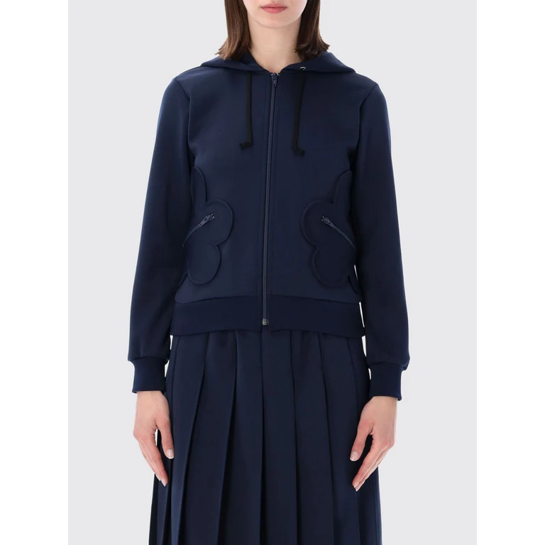 COMME DES GARÇONS Polyester Zip-Up Jumper with Side Pockets (NQT0061)