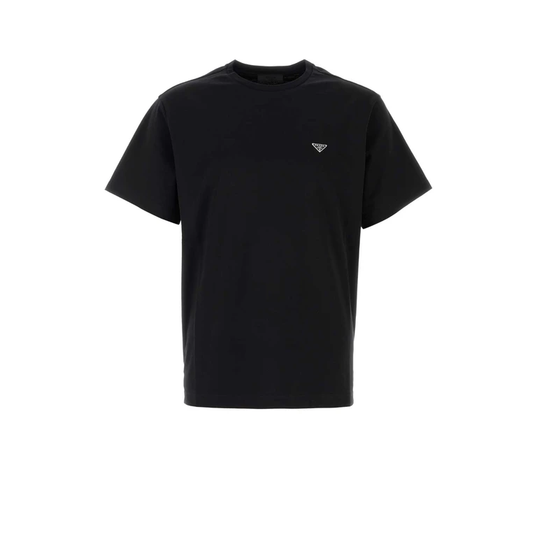 Prada White Cotton T-Shirt Bianco Exterior - Men