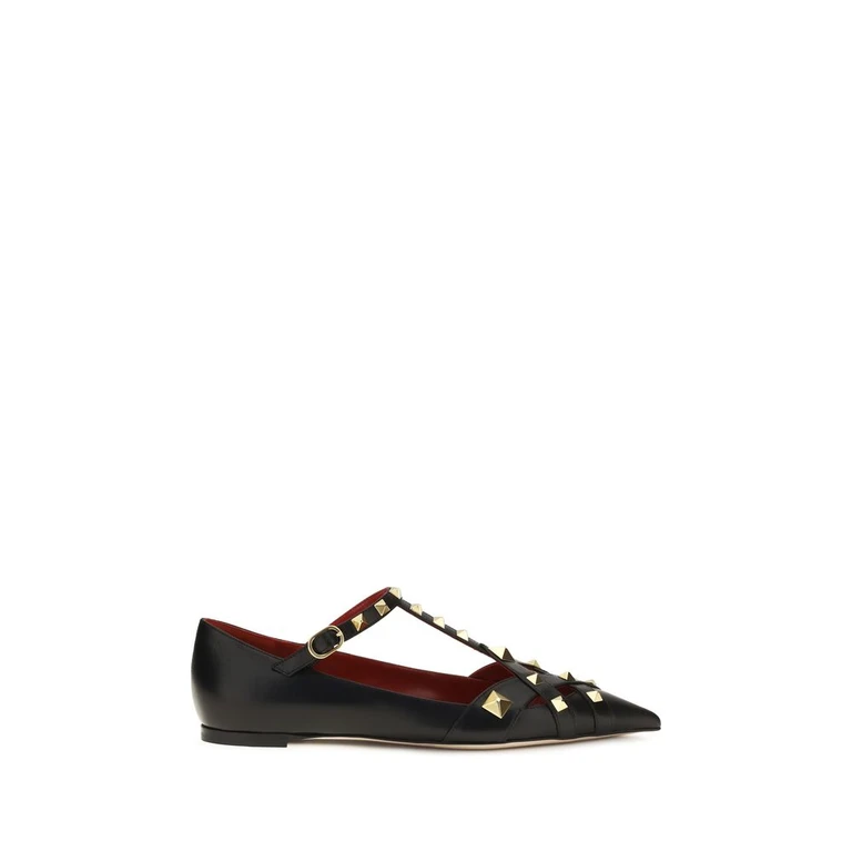 Valentino Garavani Black Goatskin Ballet Flats - Women
